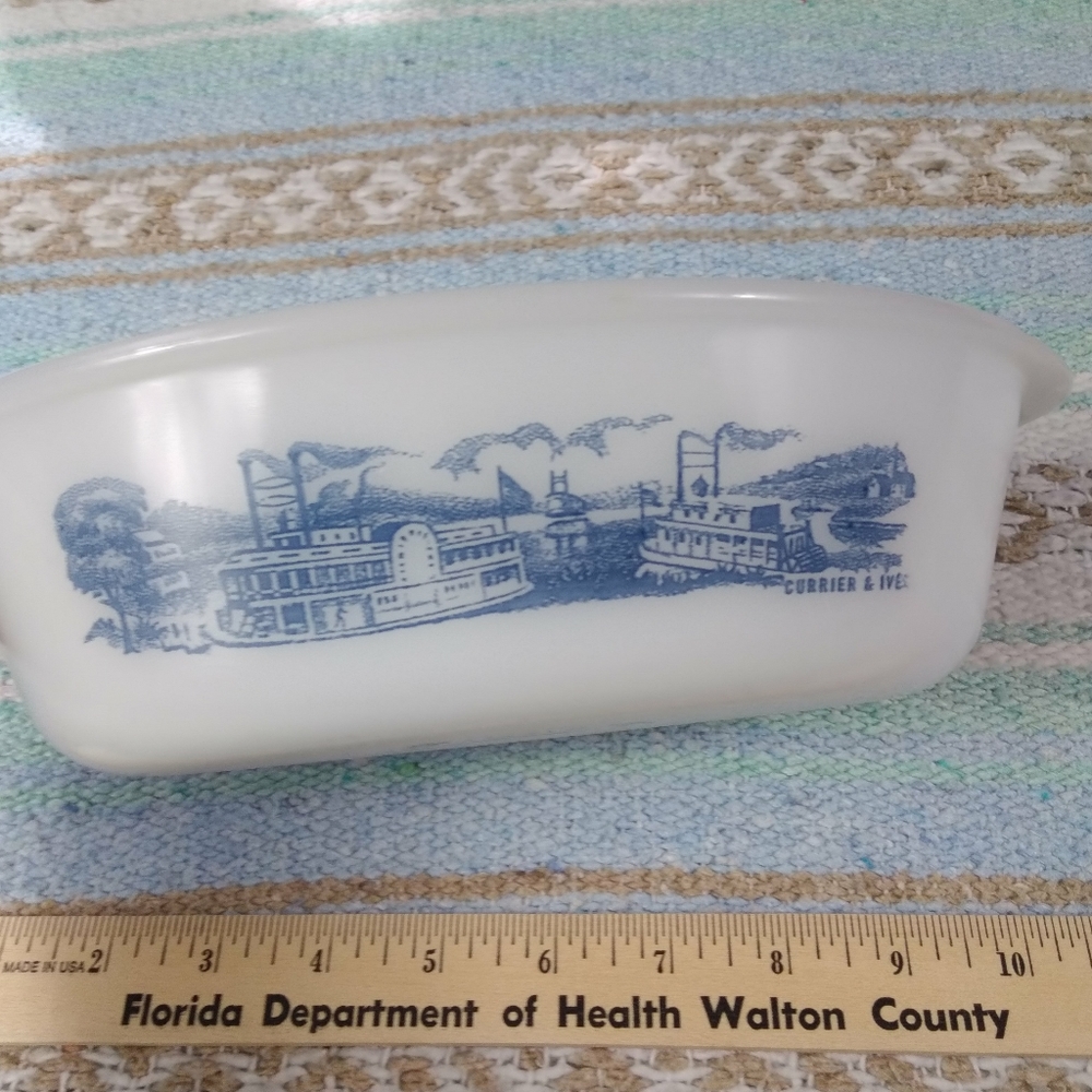 VINTAGE 1 QUART BAKE DISH GLASS BAKE - Picture 2 of 13
